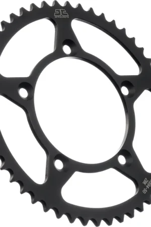 JT SPROCKETS - REAR STEEL 50T BL, 420 - Sprockets - BLACK ZINC FINISH Nieuw Model